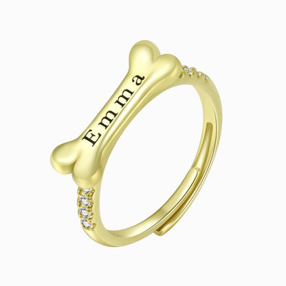 Personalisierter Hundeknochenring