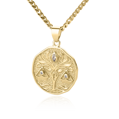 Collar con colgante de moneda con signo astrológico: regalo de San Valentín o cumpleaños para ella 